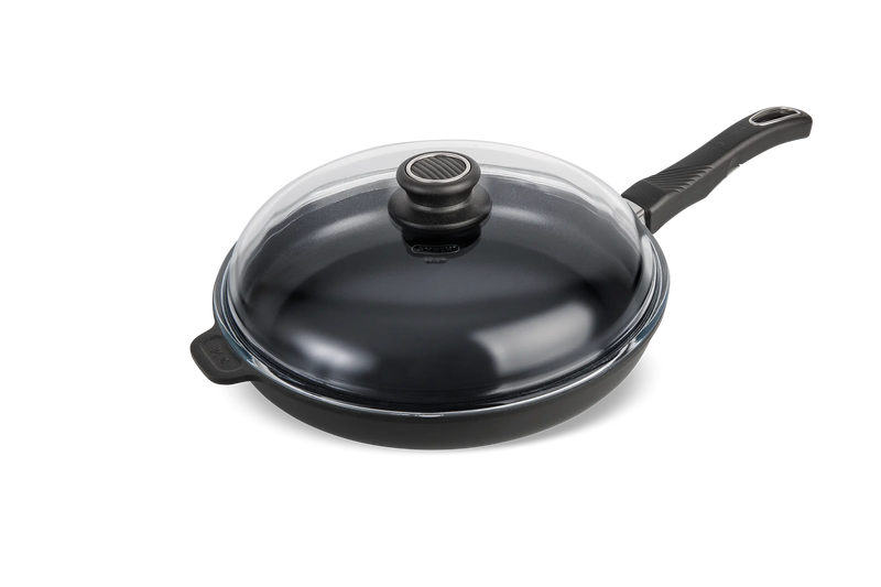 Poêle de cuisine haut de gamme EVO avec manche amovible Gastrolux et couvercle pyrex