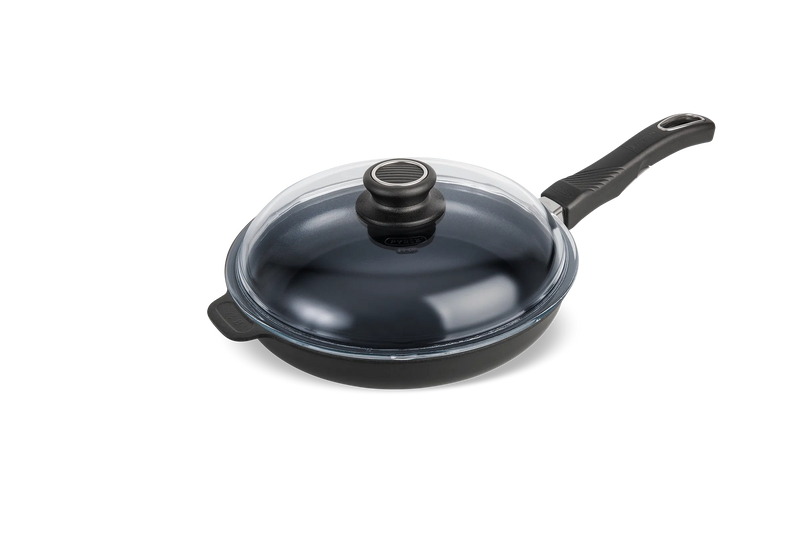 Poêle de cuisine haut de gamme EVO avec manche amovible Gastrolux et couvercle pyrex