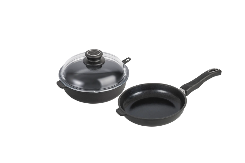 Batterie de cuisine haut de gamme induction Poele Sauteuse Kit Decouverte gistrolux.comance
