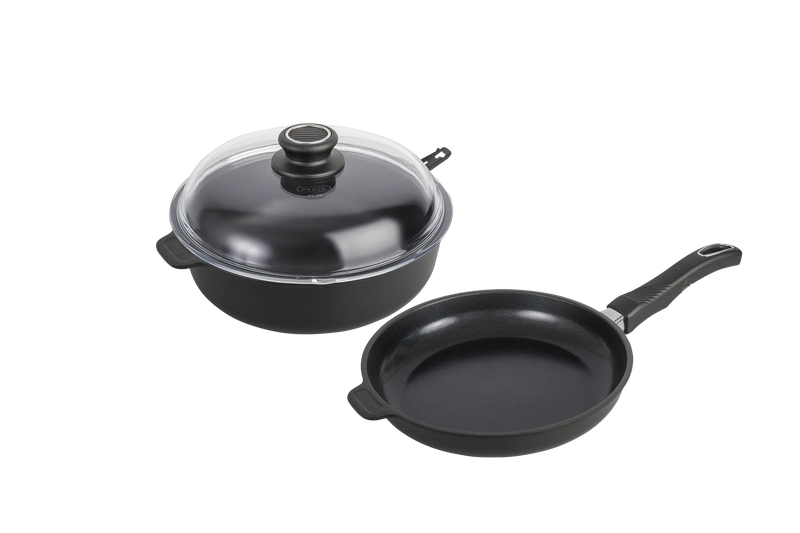 Batterie de cuisine haut de gamme induction Poele Sauteuse Kit Decouverte gistrolux.comance