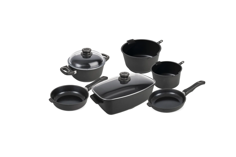 Kit Gastronomique Poele Sauteuse Cocotte Casserole rotissoire haut de gamme induction gastrolux