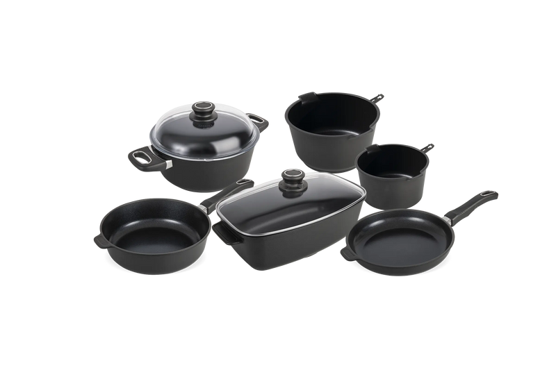 Kit Gastronomique Poele Sauteuse Cocotte Casserole rotissoire haut de gamme induction gastrolux