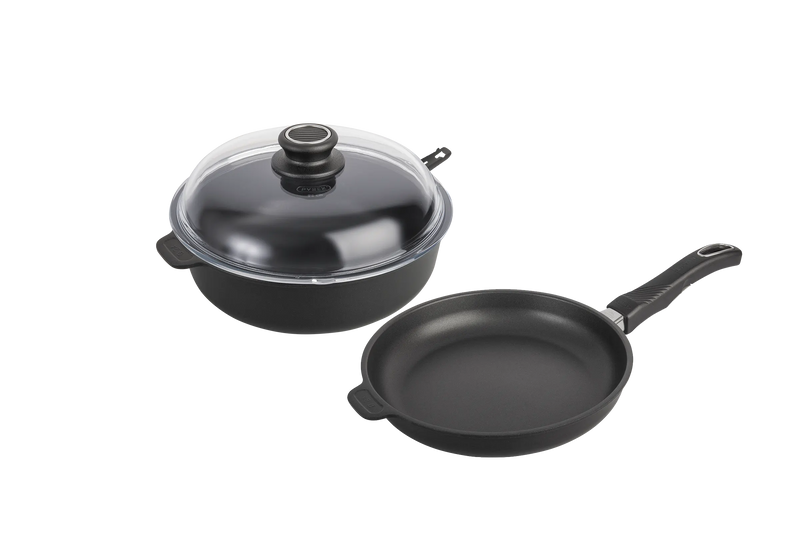 Batterie de cuisine haut de gamme induction Poele Sauteuse Kit Decouverte gistrolux.comance