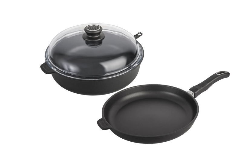 Batterie de cuisine haut de gamme induction Poele Sauteuse Kit Decouverte gistrolux.comance