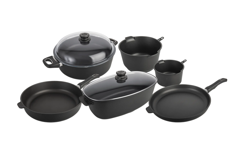 Kit Gastronomique Poele Sauteuse Cocotte Casserole rotissoire haut de gamme induction gastrolux